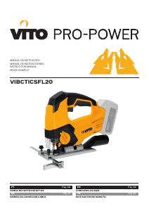 Manual de uso Vito VIBCTICSFL20 Sierra de calar