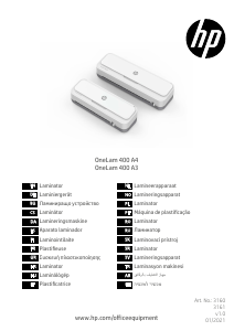 Εγχειρίδιο HP OneLam 400 A4 Ελασματοποιητής