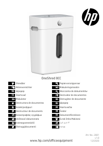 Manuale HP OneShred 8CC Distruggidocumenti