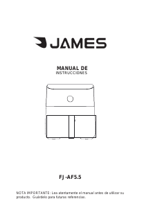 Manual de uso James FJ-AF5.5 Freidora