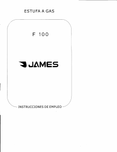 Manual de uso James F 100 Calefactor