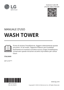 Manuale LG WT1210BBF Lavasciuga