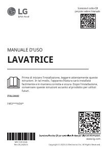 Manuale LG F4R3711NSWS Lavatrice