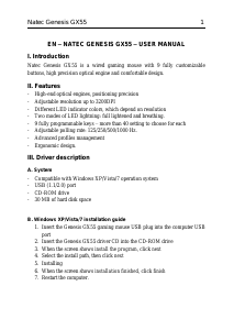 Handleiding Genesis GX55 Muis