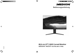 Bedienungsanleitung Medion Akoya X52708 (MD 21508) LED monitor