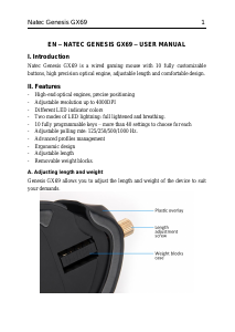 Manual Genesis GX69 Mouse