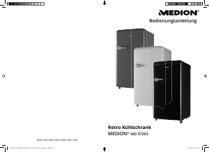 Bedienungsanleitung Medion MD 37293 Kühlschrank