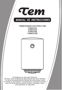 Manual de uso Tem TCWHCV50 Calentador de agua