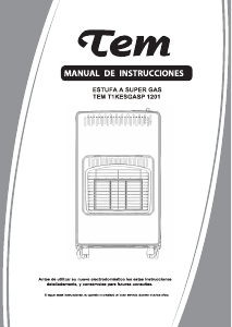 Manual de uso Tem T1KESGASP1201 Calefactor