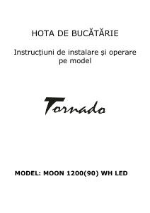 Manual Tornado MOON 1200 (90) WH LED Hotă