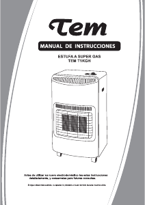 Manual de uso Tem T1KGH Calefactor