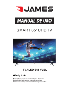 Manual de uso James TVJ LED S65 V2EL Televisor de LED