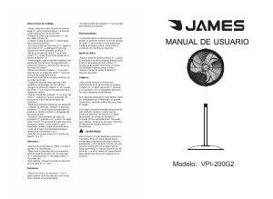 Manual de uso James VPI 200 G2 Ventilador