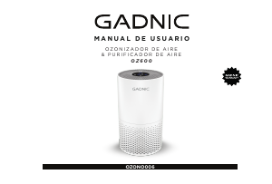 Manual de uso Gadnic KOZON001 Purificador de aire