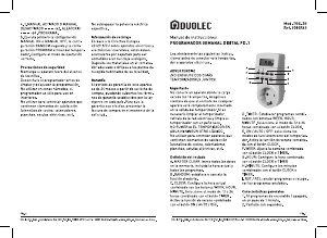 Manual de uso Duolec TGE-2B Interruptor horario