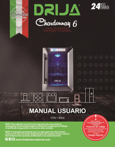 Manual de uso Drija Chardonnay 6 Vinoteca