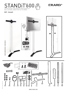 Brugsanvisning Erard StandiT 600 Vægbeslag
