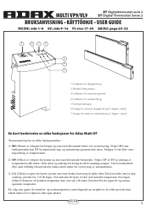 Käyttöohje Adax Multi VL9 Termostaatti