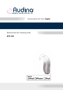 Manual Audina Capto BTE 105 Hearing Aid