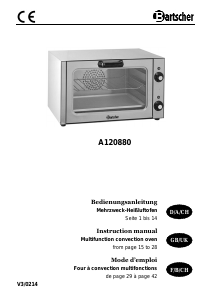 Manual Bartscher 120880 Oven