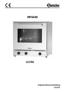Manual Bartscher 121782 Oven