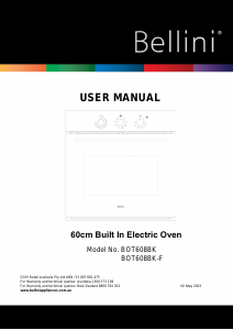 Manual Bellini BOT608BK-F Oven