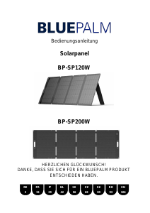 Bedienungsanleitung Bluepalm BP-SP200W Solarmodul