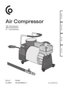 Bruksanvisning Clas Ohlson GTW0058G-2 Kompressor