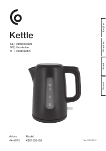 Manual Clas Ohlson KE01305-GS Kettle