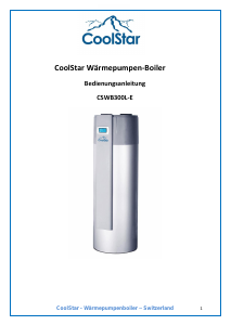 Bedienungsanleitung CoolStar CSWB300L-E Warmwasserspeicher