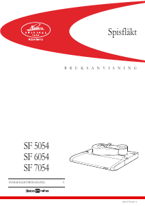 Bruksanvisning ElektroHelios SF5054 Köksfläkt