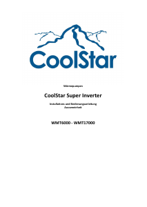 Bedienungsanleitung CoolStar WMT6000 Wärmepumpe