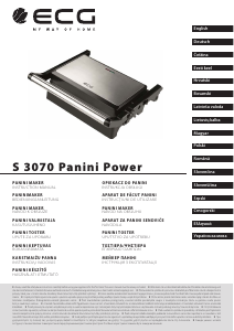 Instrukcja ECG S 3070 Panini Power Kontakt grill