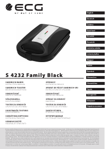 Kasutusjuhend ECG S 4232 Family Black Kontaktgrill