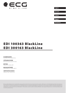 Návod ECG EDI 300163 BlackLine Umývačka riadu