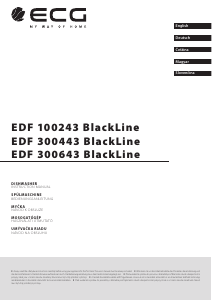 Használati útmutató ECG EDI 100243 BlackLine Mosogatógép