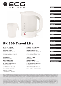 Rokasgrāmata ECG RK 500 Travel Lite Tējkanna