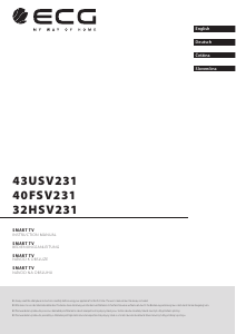 Handleiding ECG 43 USV231 LED televisie