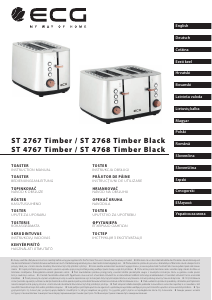 Посібник ECG ST 2768 Timber Black Тостер