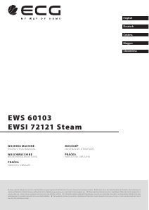 Návod ECG EWS 60103 Práčka