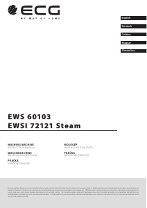 Manual ECG EWSI 72121 Steam Washing Machine