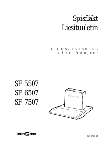 Bruksanvisning ElektroHelios SF6507 Köksfläkt