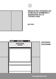 Használati útmutató Gorenje KS5350XF Tűzhely