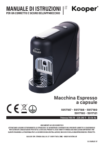 Manuale Kooper 5917121 Cicas Macchina per espresso