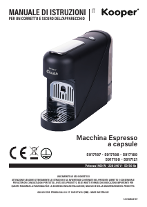 Manuale Kooper 5917190 Cicas Macchina per espresso