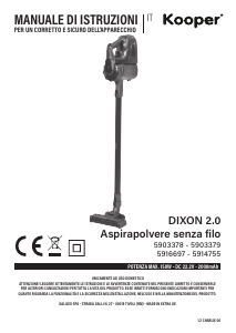 Manual Kooper 5914755 Dixon 2.0 Vacuum Cleaner