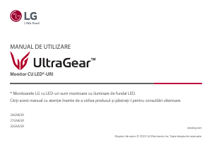 Manual LG 24GN65R-B UltraGear Monitor LED