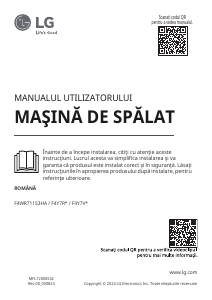 Manual LG F4WR711S3HA Mașină de spălat