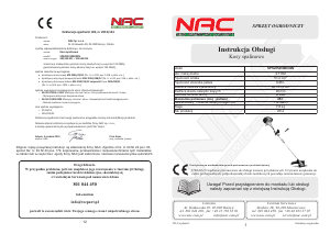 Instrukcja NAC SPS205210BC02N Wycinarka do krzaków