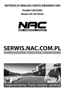 Instrukcja NAC CSE138-185-SH Pilarka tarczowa